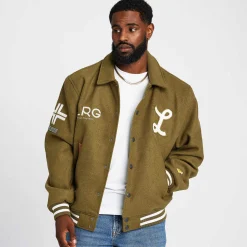 Hot Chaqueta De Lana Del Jugador Del Equipo Hombres Ropa De Calle
