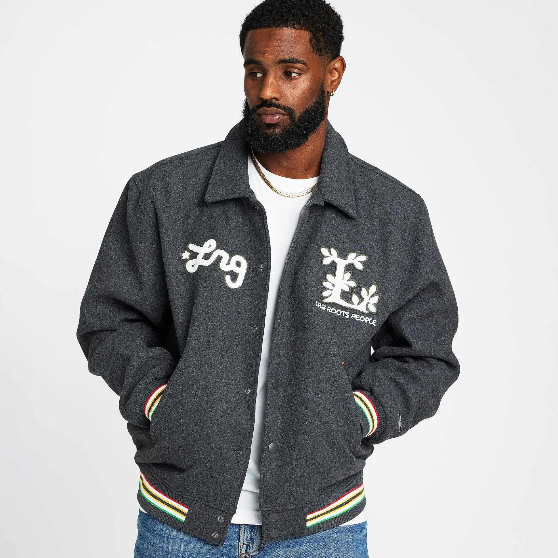 Hot Chaqueta De Lana Team Roots People Hombres Ropa De Calle