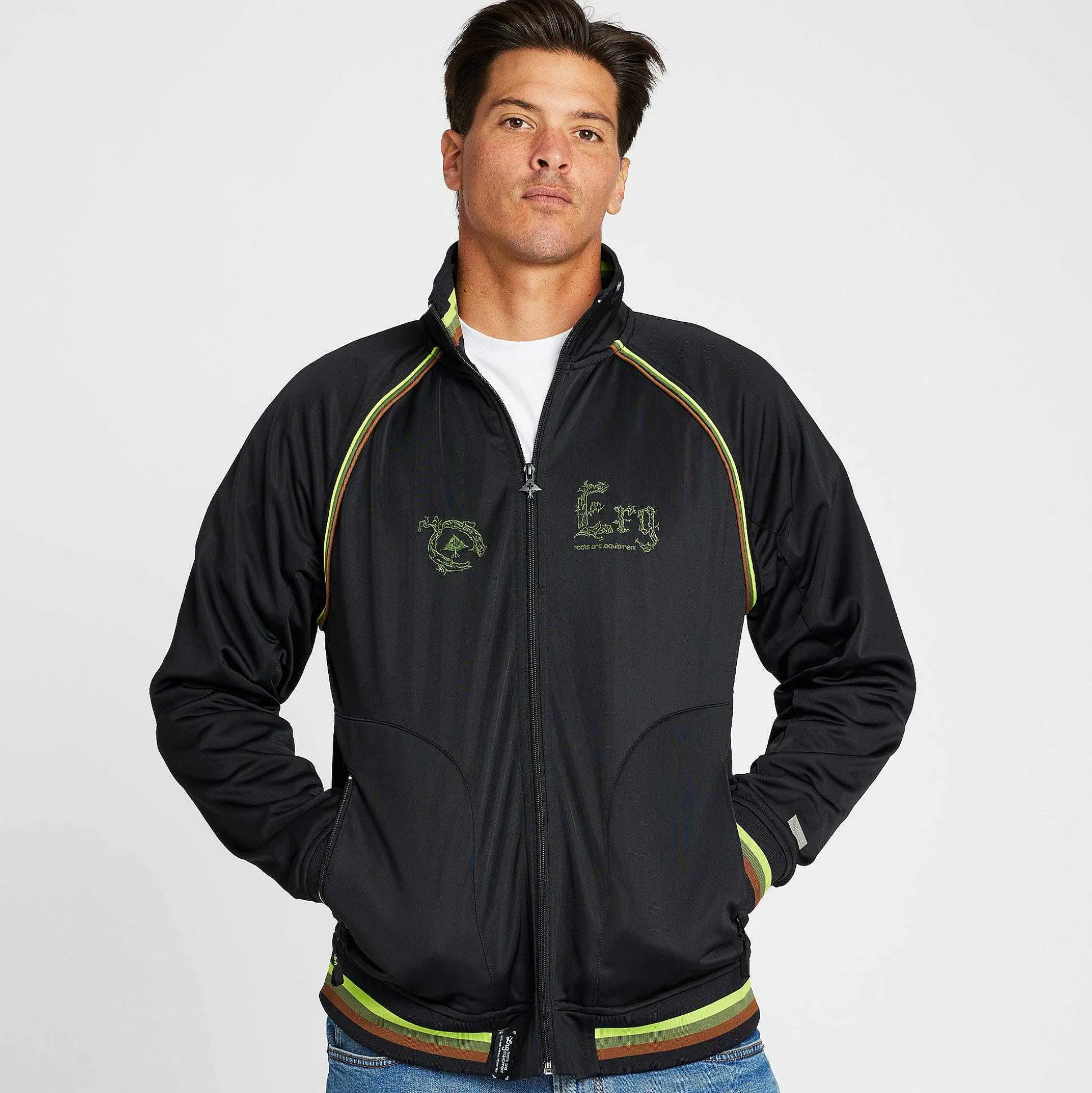 Clearance Chaqueta Deportiva Con Textura Verdadera Hombres Ropa De Calle