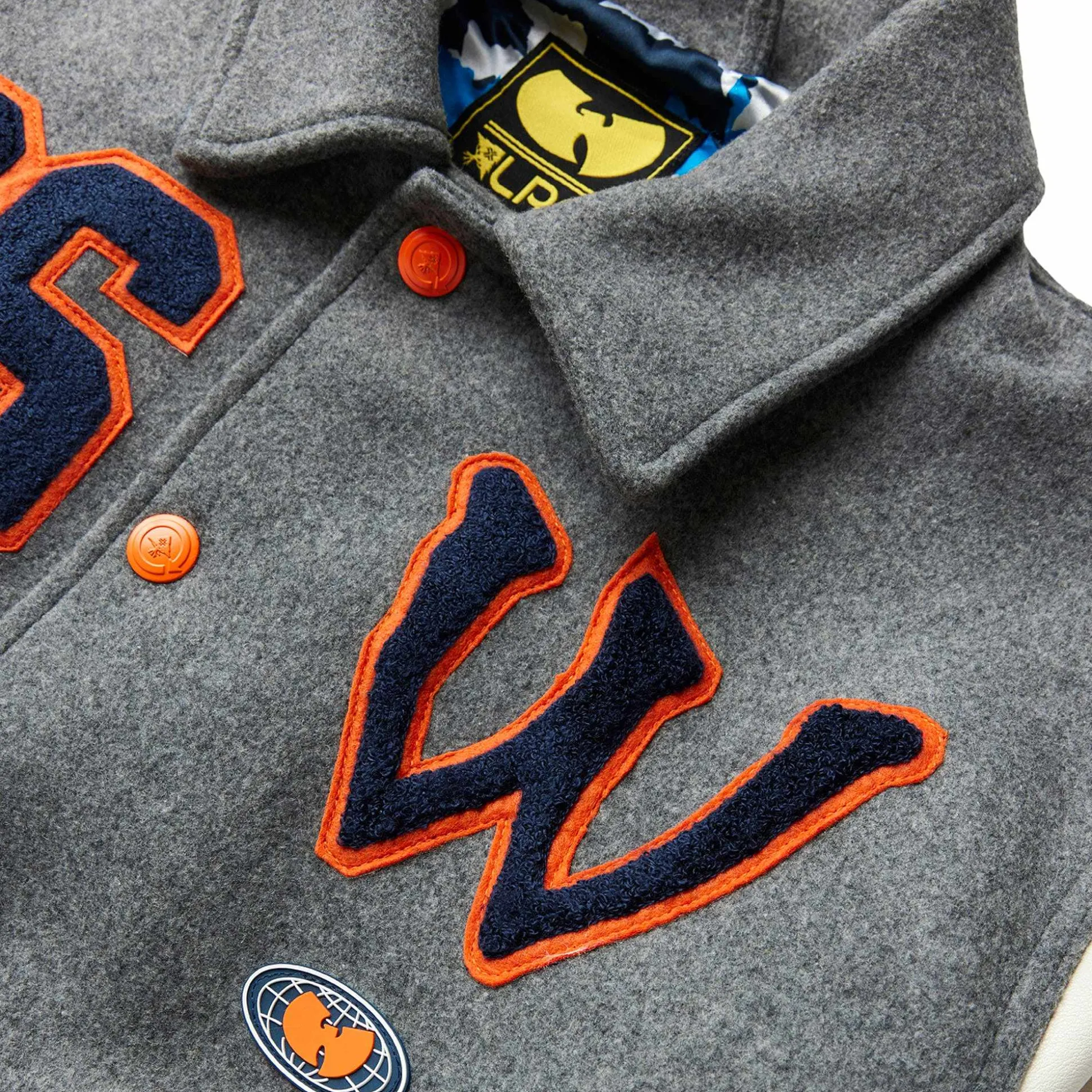 Best Chaqueta Universitaria De Lana Color Crema De Wu Tang X Hombres Ropa De Calle