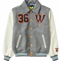 Best Chaqueta Universitaria De Lana Color Crema De Wu Tang X Hombres Ropa De Calle