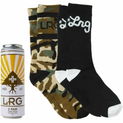Cheap Pack De 2 Calcetines Con Estampado De Camuflaje Levantado Hombres Medias
